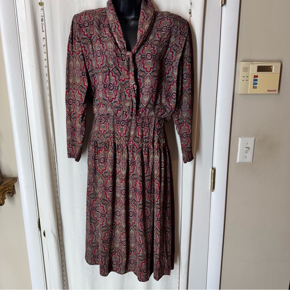 Vintage Dresses & Skirts - Vintage Hand Made Paisley Dress
